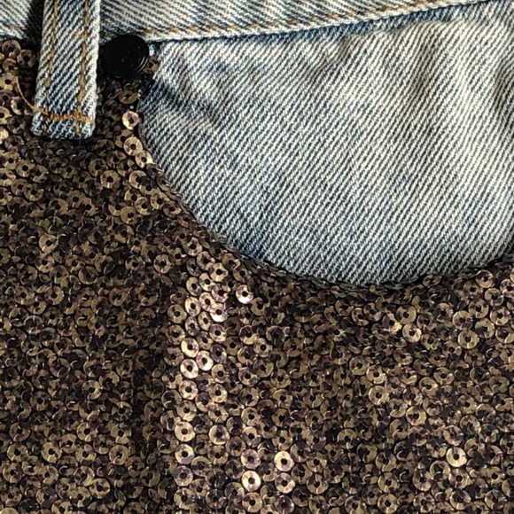 - One Teaspoon Sequin Romeos Shorts Denim - Picture 9 of 11